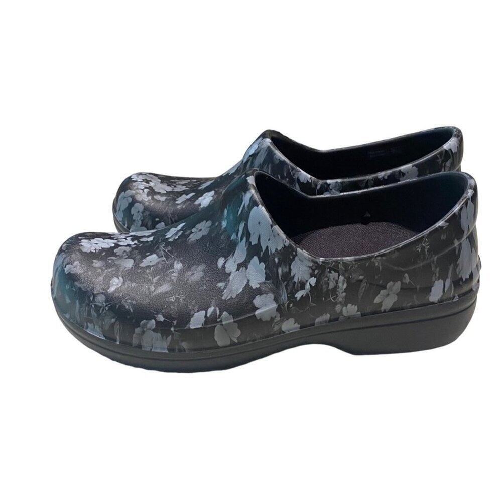 CROCS Women's "Neria Pro II"  Clogs  Floral Black / White #205385 Size 8 - Picture 3 of 9